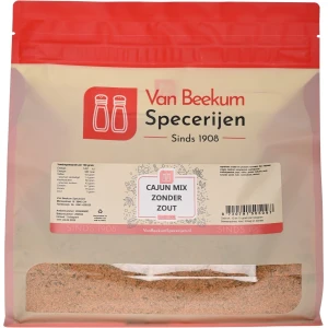 Van Beekum Specerijen - Cajun Mix Zonder Zout - 1 kilo (hersluitbare stazak)