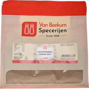 Van Beekum Specerijen - Gehaktkruiden Zonder Zout - 1 kilo (hersluitbare stazak)