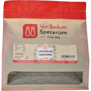 Van Beekum Specerijen - Lavasblad Gesneden - 350 gram (hersluitbare stazak)