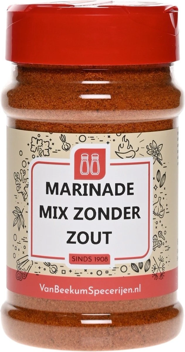 Van Beekum Specerijen - Marinade Mix Zonder Zout - Strooibus 150 gram